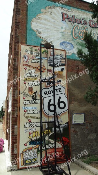 Route 66 Illinois Old Decay Vintage