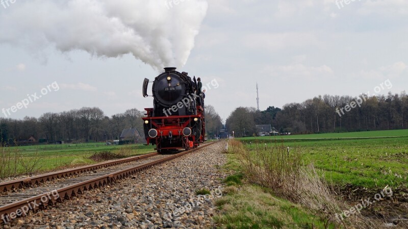 Steam Train Rails Steam Mechanic Pasture