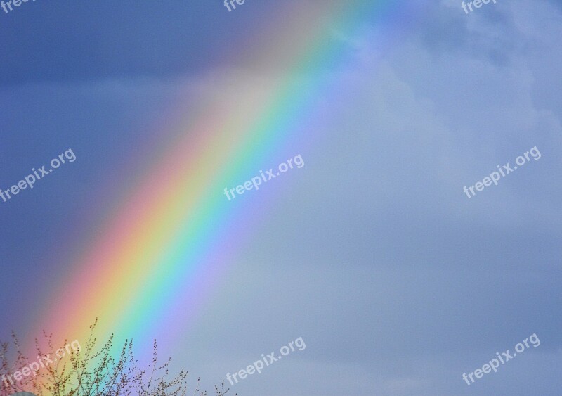 Rainbow Color Sky Nature Storm