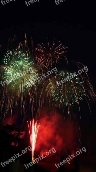 Fireworks Summer In Japan Night Night Sky Light