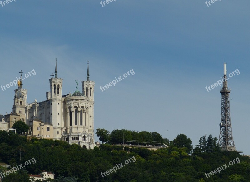 Lyon France Historic Center Church Basilica