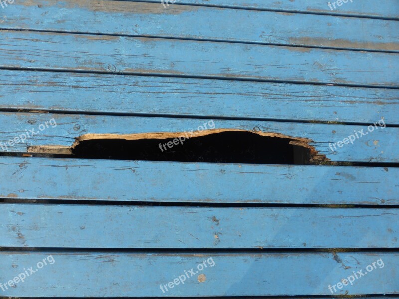 Hole Boards Texture Blue Board