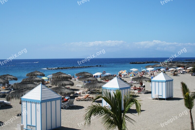 Tenerife Beach Sand Sea Canary Islands