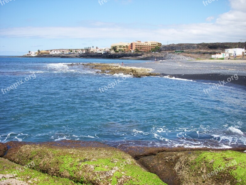 Tenerife La Caleta Beach Sea Coast