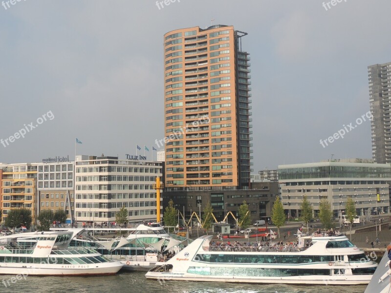 Rotterdam City View Urban Bridge