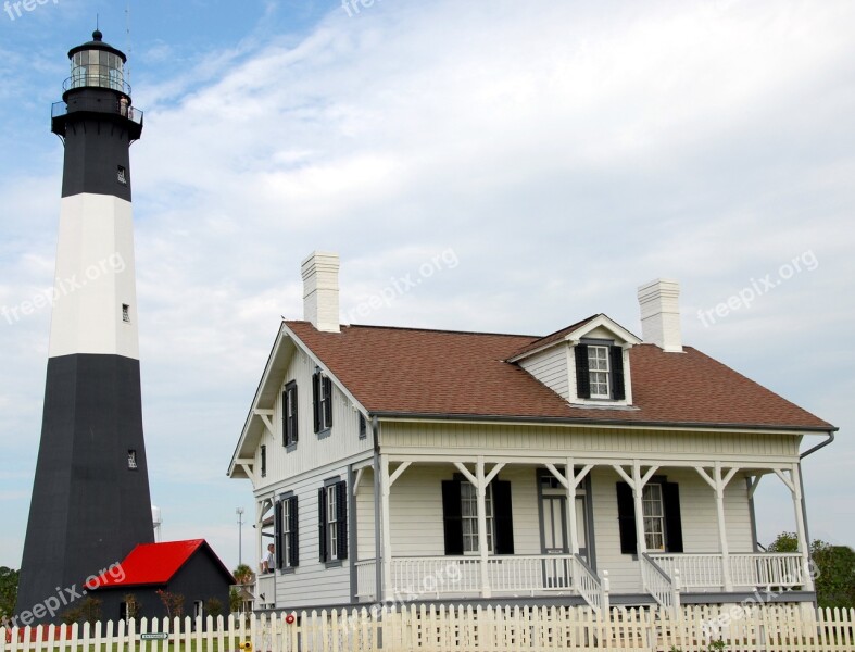 Tybee Island Georgia Lighthouse Beacon Landmark