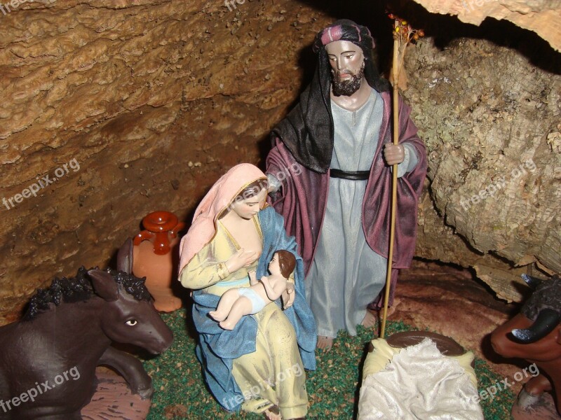 Lactation Breastfeeding Belen Nativity Scene With Breastfeeding Free Photos