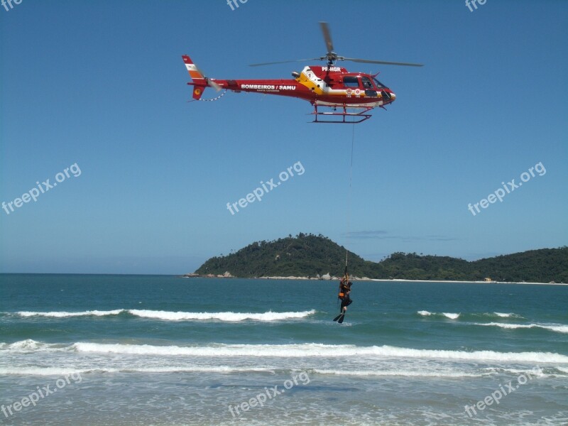 Air Rescue Rappel Archangel Helicopter Free Photos