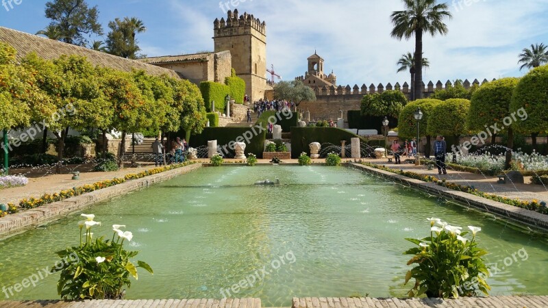 Alcazar De Los Reyes Cristianos Castle Of The Christian Monarchs Alcázar Of Córdoba Alcazar Cordoba Gardens