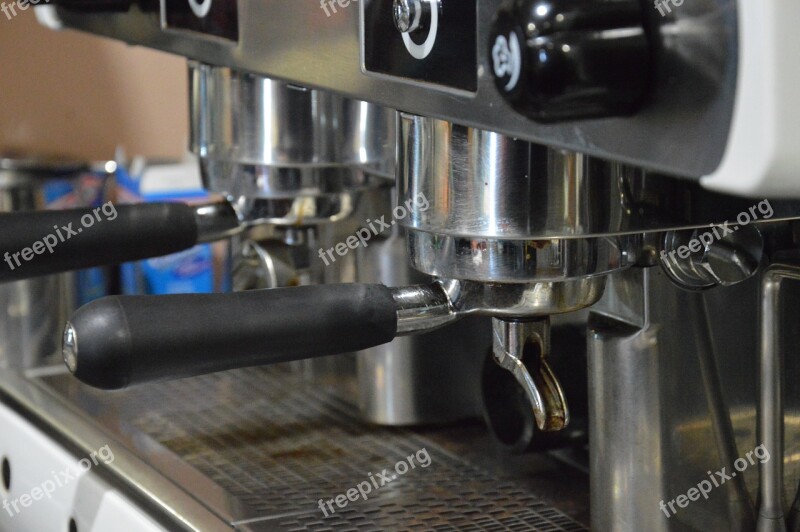 Coffee Expressed With Foam Coffee Machine Free Photos