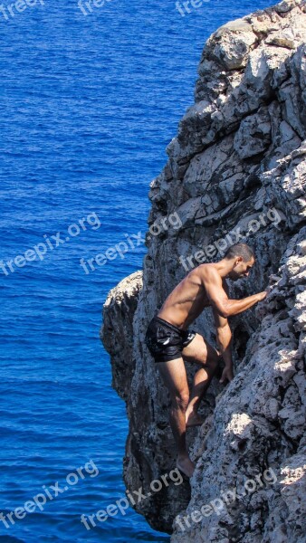 Climbing Rock Sea Climb Summer