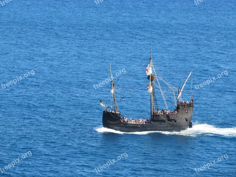 Pirate Ship Replica Santa Maria Columbus Historically