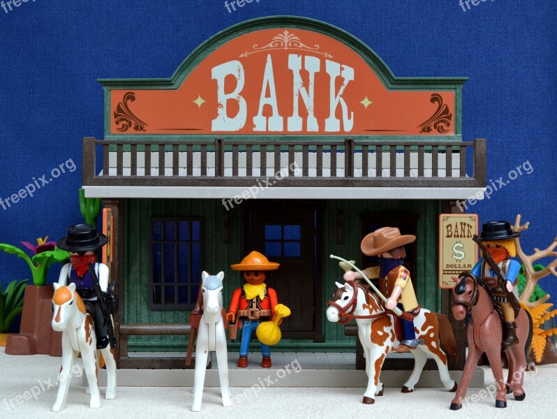 Playmobil Western Bank Usa America