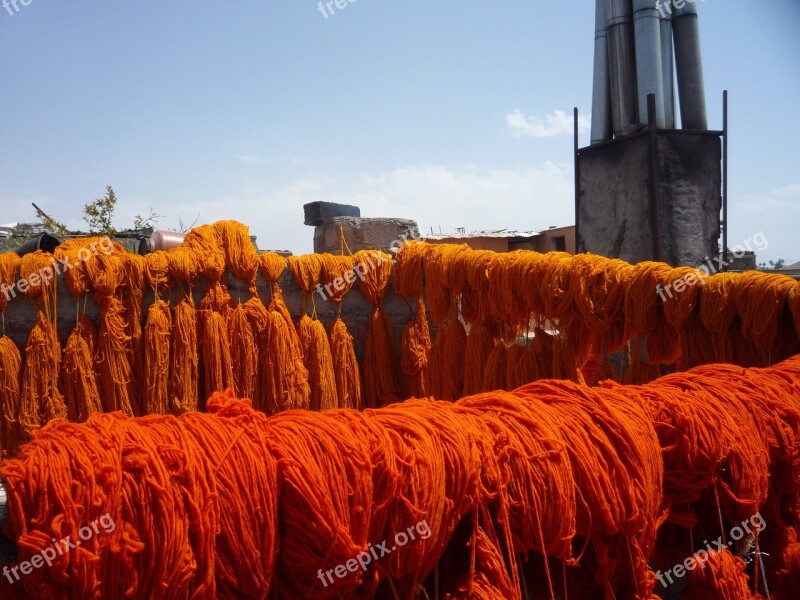 Dyeing Morocco Marrakech Free Photos