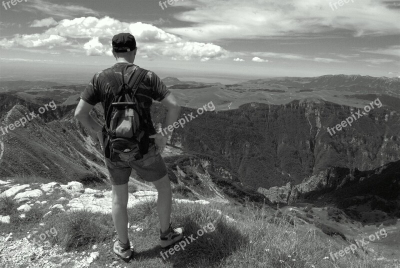 Admire Landscape Mountain Clouds Top