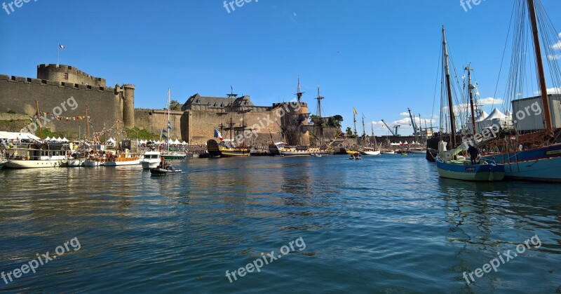 Brest Port Military Castle The Penfeld