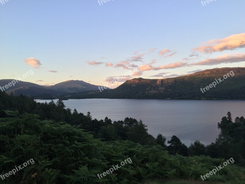 Derwentwater Catbells Lake District National Park North West