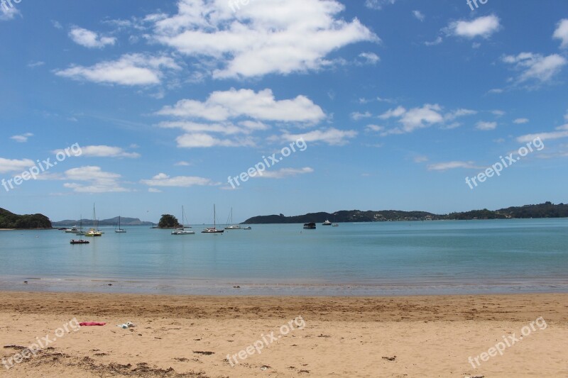 Paihia New Zealand North Island Beach Landscape