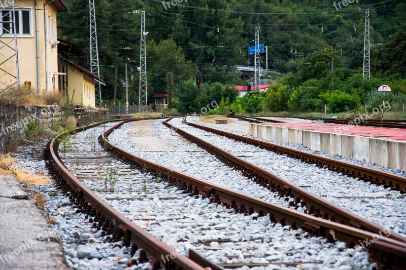 Station Bulgaria Railway Line Railroad Free Photos