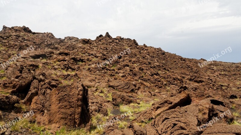 Etna Lava Slag Volcano Sicily