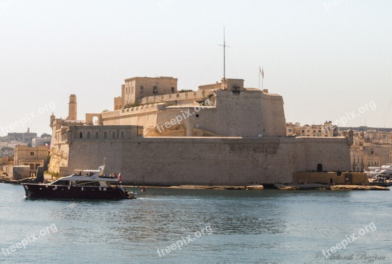 Fort St Angelo Malta Bastions Free Photos