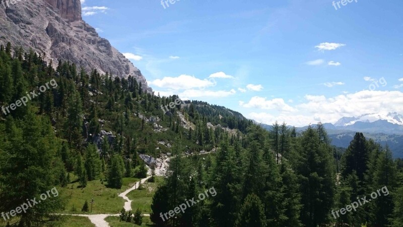 Alpine South Tyrol Mountains Dolomites Italy