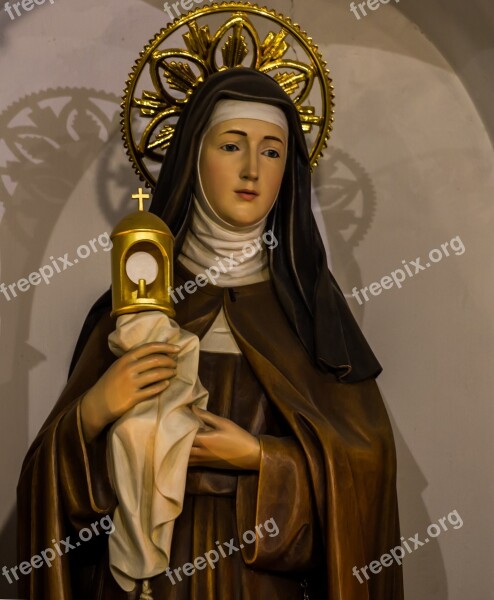 Saint Claire Of Assisi Catholic Saint Patron Italy