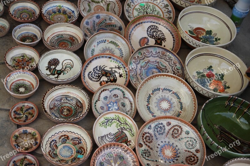 Ceramics Pots Tradition Horezu Romania