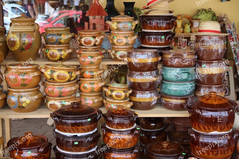 Ceramics Pots Tradition Horezu Romania