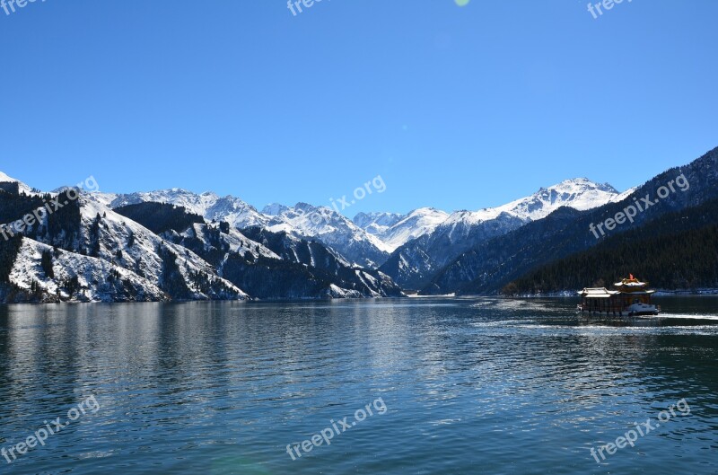 In Xinjiang Tianshan Tianchi Free Photos