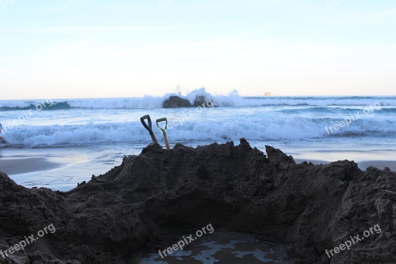 Hot Water Beach New Zealand Beach Sea Nature