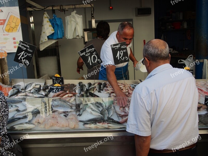 Market Fish Fish Market Marseille Food