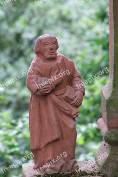 Holy Statue Josef Monument Sand Stone