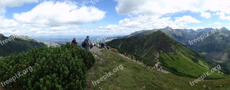 Mountains Tatry The High Tatras Landscape Panorama