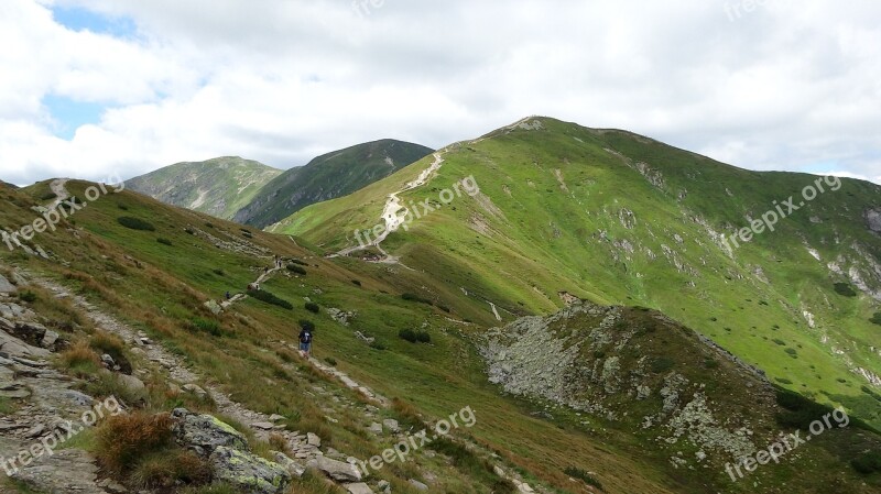 Mountains Tatry Hiking Trail The High Tatras Landscape