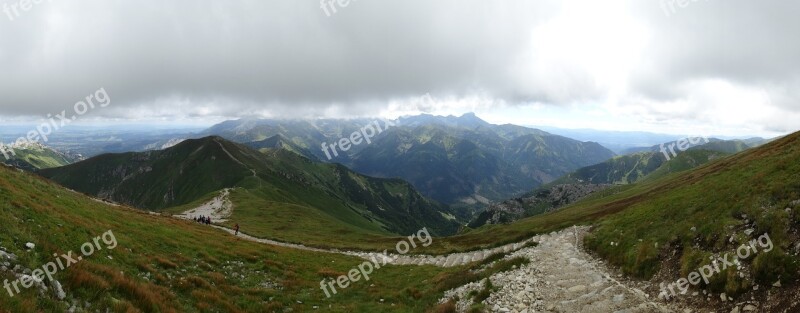 Mountains Tatry Poland The High Tatras Landscape