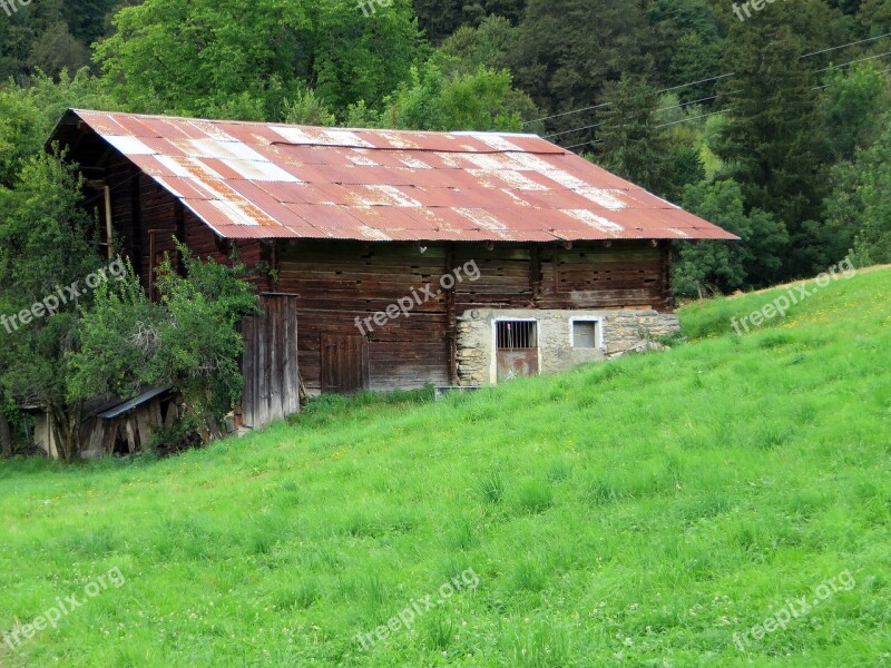 France Alps Savoie Grange Mountain Farm