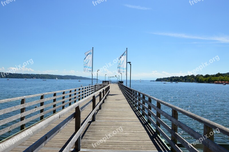 Starnberger See Web Upper Bavaria Water Blue