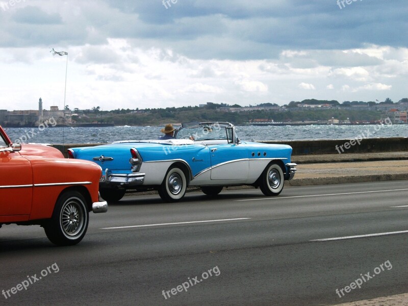 Landscape Auto Car Old Havana