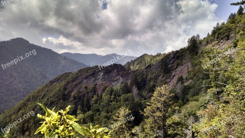 Great Smokey Mountains Mountains Te Forest Tennessee