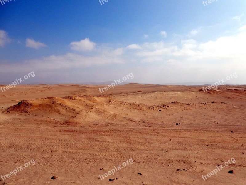 Peru Desert Wheel Sand No People Day