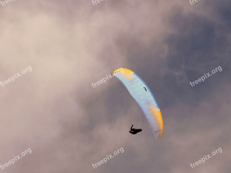 Fly Paragliding Parachute Sport Extreme