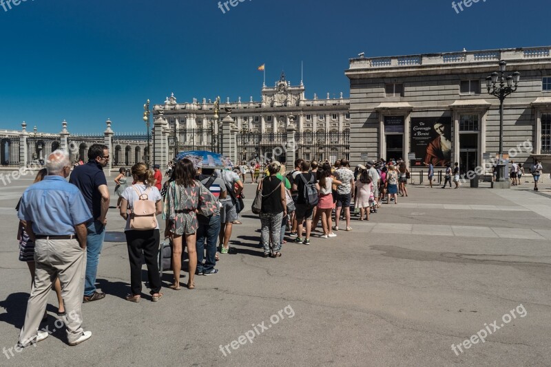 Tail People Crowd Tourists Exhibition