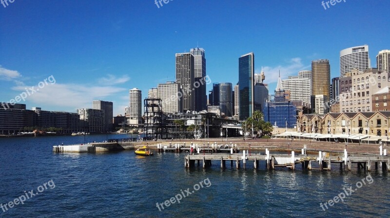 Travel Australia Sydney Pier The Urban Landscape