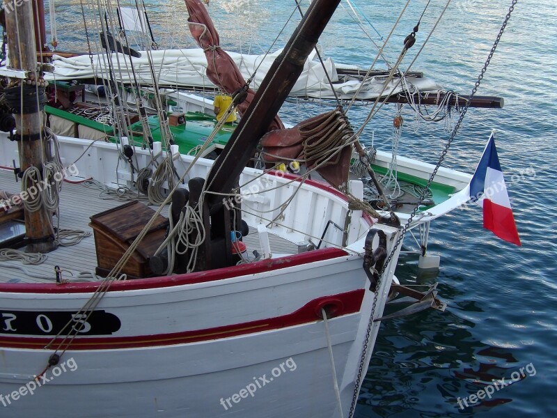 Sailboat Stern Back Wood Navigation