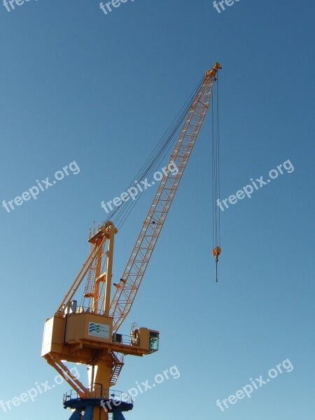 Crane Port Industrial Commercial Port Maritime