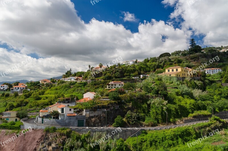 Funchal Madeira Portugal Mountain Houses