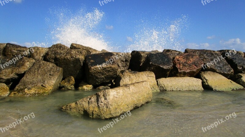 Sea Water Summer Seascape Stones