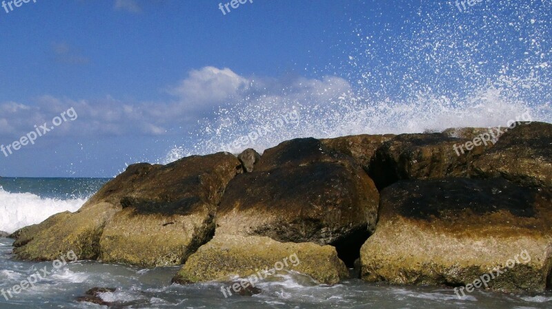 Sea Water Summer Seascape Stones