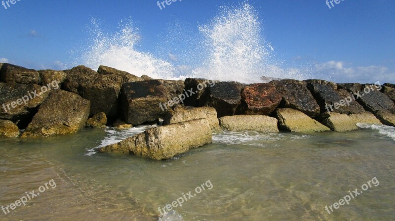 Sea Water Summer Seascape Stones